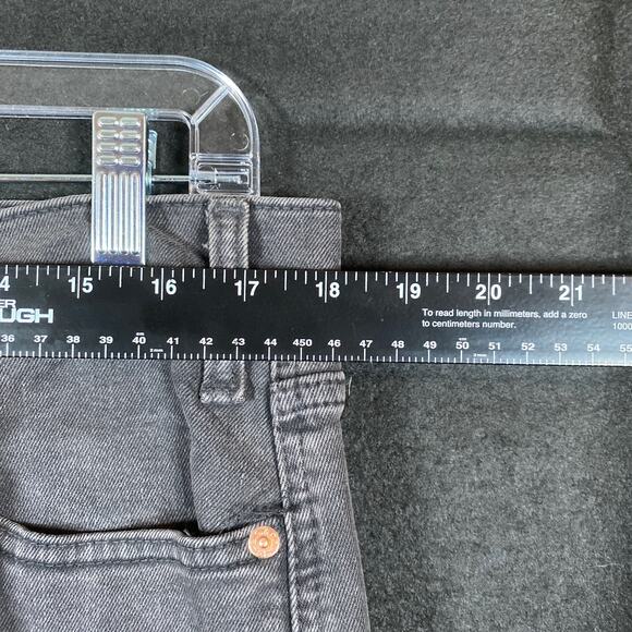 Levi Strauss Signature Women Jeans Black Heritage High Rise Kick Boot Stretch 16 - Picture 7 of 13